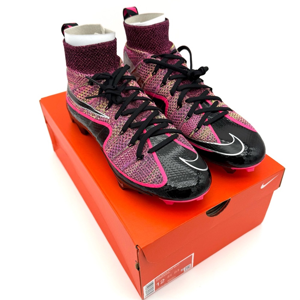 NWT NIB New Nike Vapor Edge 360 "Untouchable" Mens Football Cleats 12 Hyper Pink - Picture 8 of 9
